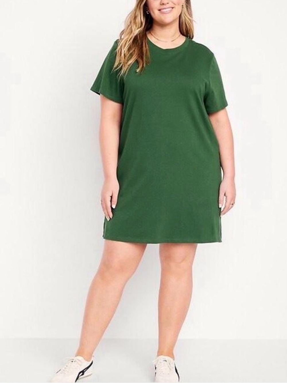 Old Navy Crew-Neck Mini T-Shirt Dress - Green